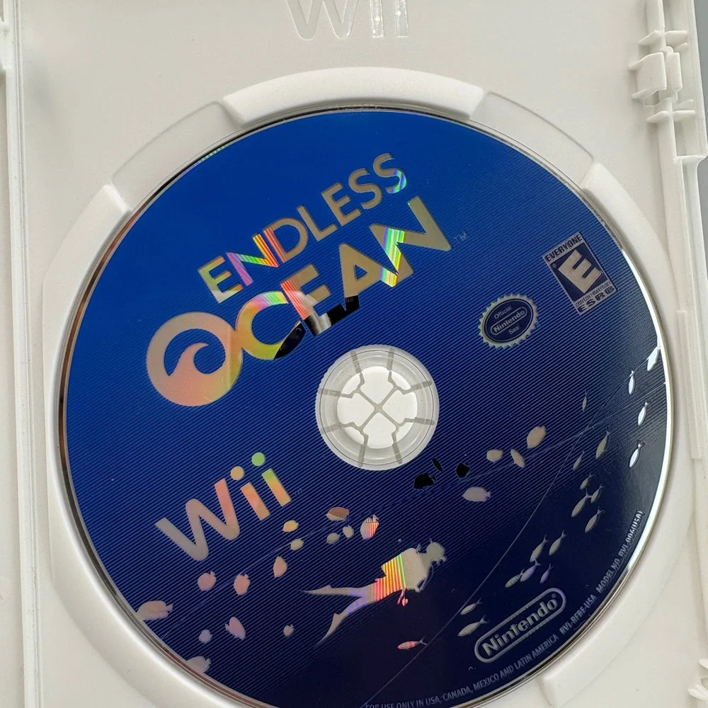 Nintendo Endless Ocean Video Game Wii NTSC Blue‎ Good Complete CIB RVL-RFBE-USA